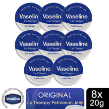 Load image into Gallery viewer, Vaseline Lip Balm Original 20g, 8 Pack Lip Therapy Moisturising Non Greasy Care