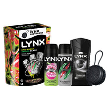 Load image into Gallery viewer, Lynx All Stars Gift Set for Men Epic Fresh, Africa, Black Scent Grooming Kit