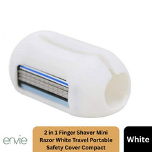 Load image into Gallery viewer, Envie 2-in-1 Travel Finger Razor Mini Shaver &amp; Portable Toothbrush Cover