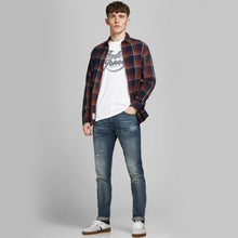 Load image into Gallery viewer, Jack &amp; Jones Jorbrians Mens Crew Neck T-shirt White Cotton Casual Top XS