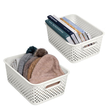 Load image into Gallery viewer, SmartStore Essence Large 11.4L Storage Basket, 3 Pack Organiser Bins, Off White
