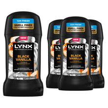 Load image into Gallery viewer, Lynx Deodorant Stick Black Vanilla with 72Hrs Freshness 50ml, 3 Pack