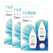 Load image into Gallery viewer, Dove Relax Duo Body Wash , Velvet Glow &amp; Nourishing, Gentle &amp; Moisturising Set