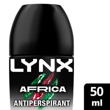 Load image into Gallery viewer, Lynx Africa Anti Perspirant Roll On 48 Hours Anti Sweat Protection 50ml, 12 Pack