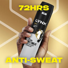 Load image into Gallery viewer, Lynx Gold For Men Bundle of Body spray, Antiperspirant 250ml and Body wash 400ml