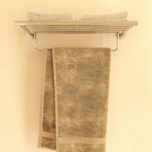 Load image into Gallery viewer, COSMIC Architect Shelf + Towel Rack | Chrome | Wall Mount | Minimalist