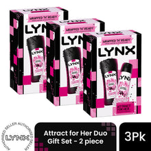 Load image into Gallery viewer, LYNX Attract for Her Duo Gift Set 2 piece, Choose Your Pack Size 1,2,3 or 4