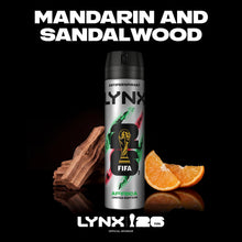 Load image into Gallery viewer, Lynx Limited Edition FIFA Africa Anti-Perspirant Aerosol Deo Spray 200ml, 6 PK