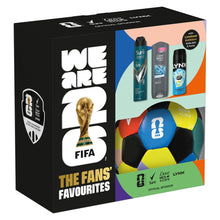 Load image into Gallery viewer, FIFA Fans Favourites Gift Set for Him Body Wash, Spray &amp; Skills Ball + Pump