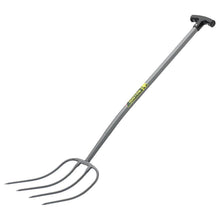 Load image into Gallery viewer, BULBMFT All-Metal 4-Prong Manure Fork T-Handle
