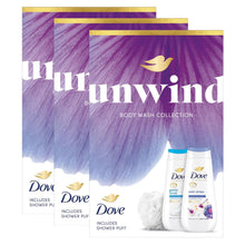 Load image into Gallery viewer, Dove Unwind Duo Advance Gift Set with Exfoliating &amp; Anti Stress Bodywash