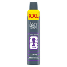 Load image into Gallery viewer, Dove Men+Care FIFA Active XXL Anti-Perspirant Aerosol Deodorant Spray 300ml, 6PK