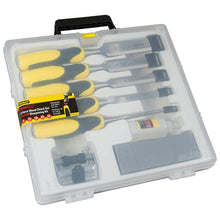 Load image into Gallery viewer, STANLEY DGRIP CHISEL + STRIKE CAP 5PC + ACCESS