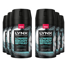 Load image into Gallery viewer, Lynx Lower Body Spray Coconut + Sandalwood 72Hrs of Freshness 100ml, 6 Pack