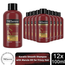 Load image into Gallery viewer, Tresemme Keratin Smooth Shampoo with Marula Oil for Frizzy Hair 100ml, 12 Pack