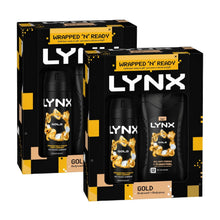 Load image into Gallery viewer, LYNX Gold Duo Gift Set 2 piece, Choose your pack 1,2,3 or 4