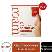 Load image into Gallery viewer, Roam Original Latex Condom - Safer Sex &amp; Contraception Regular Fit, 12 Pack