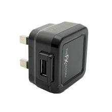 Load image into Gallery viewer, FX Mains Charger Powabud for USB 1A &amp; Micro USB Devices for USB 1A -  Black