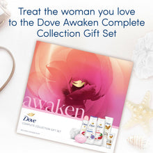 Load image into Gallery viewer, Dove Awaken Complete Collection 6 Pieces Gift Set for Her with Shower Puff