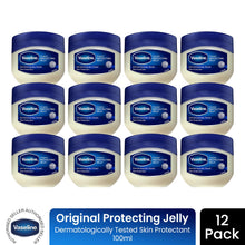Load image into Gallery viewer, Vaseline Petroleum Jelly Original Skin Protectant Sensitive Skin 100ml, 12 Pack