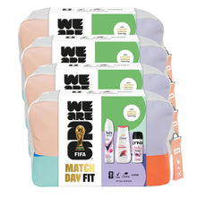 Load image into Gallery viewer, FIFA Match Day Fit Gift Set for Her with Body Wash Body Spray and Wash Bag