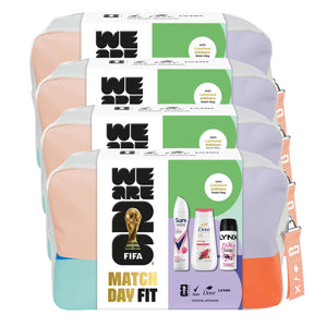 FIFA Match Day Fit Gift Set for Her with Body Wash Body Spray and Wash Bag