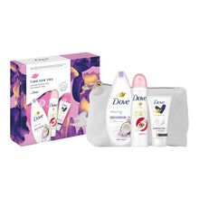 Load image into Gallery viewer, Dove Time for You Favourite Selection 3pcs Gift Set for Her with Beauty Bag