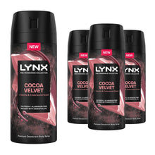 Load image into Gallery viewer, Lynx Body Spray Fine Fragrance Collection Cocoa Velvet for Men 150ml, 3 Pack
