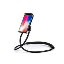 Load image into Gallery viewer, Gooseneck Universal Phone Holder Black Flexible Adjustable Mobile Stand Clamp