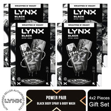 Load image into Gallery viewer, Lynx Black Gift Set for Men - Daily Grooming Duo with Fresh Scent &amp; Skin Care