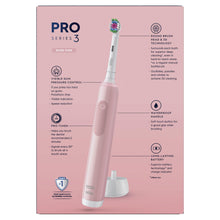 Load image into Gallery viewer, Oral-B Pro 3 Electric Toothbrush with Smart Pressure Sensor 3500, Black or Pink