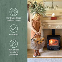 Load image into Gallery viewer, Ecoblaze Kiln Dried Oak Hardwood Firewood Logs 1200L for Wood Burner, Brown 001