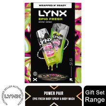 Load image into Gallery viewer, Lynx Epic Fresh Duo Gift Set with Body Spray &amp; Bodywash - Zesty Clean Scent