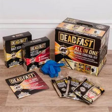Load image into Gallery viewer, Deadfast All In One Mouse Control Kit of Traps, Paste Sachets &amp; Bait Stations