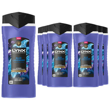 Load image into Gallery viewer, Lynx Blue Lavender Body Wash with 12Hrs of Freshness for Men 400ml, 6 Pack