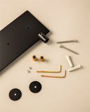 Load image into Gallery viewer, COSMIC Shelf Light grey Installation with Screws Measures 40 x 10.5 x 2 cm