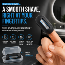 Load image into Gallery viewer, Envie 2-in-1 Travel Finger Razor Mini Shaver &amp; Portable Toothbrush Cover