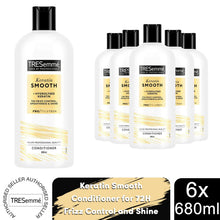 Load image into Gallery viewer, Tresemme Conditioner Keratin Smooth for 72H Frizz Control and  Shine, 6x 680ml
