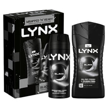 Load image into Gallery viewer, Lynx Black Duo Gift Set 2 piece, Choose Your Pack Size 1,2,3 or 4