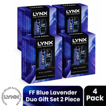 Load image into Gallery viewer, LYNX Fine Fragrance Blue Lavender Gift Set 2 piece, Choose Your Pack Size 1,2,3 or 4
