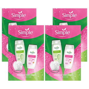 Simple Shower Gel Gift Set Nourishing & Refreshing Gentle Skincare for Body