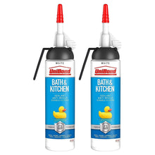 Load image into Gallery viewer, UniBond Mould Resistant Bath &amp; Kitchen Silicone Sealant White, 104g, 2pk