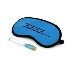 Load image into Gallery viewer, DIY Sleep Eye Mask Blue Write Your Message With Pen &amp; Eraser Travel Accessory