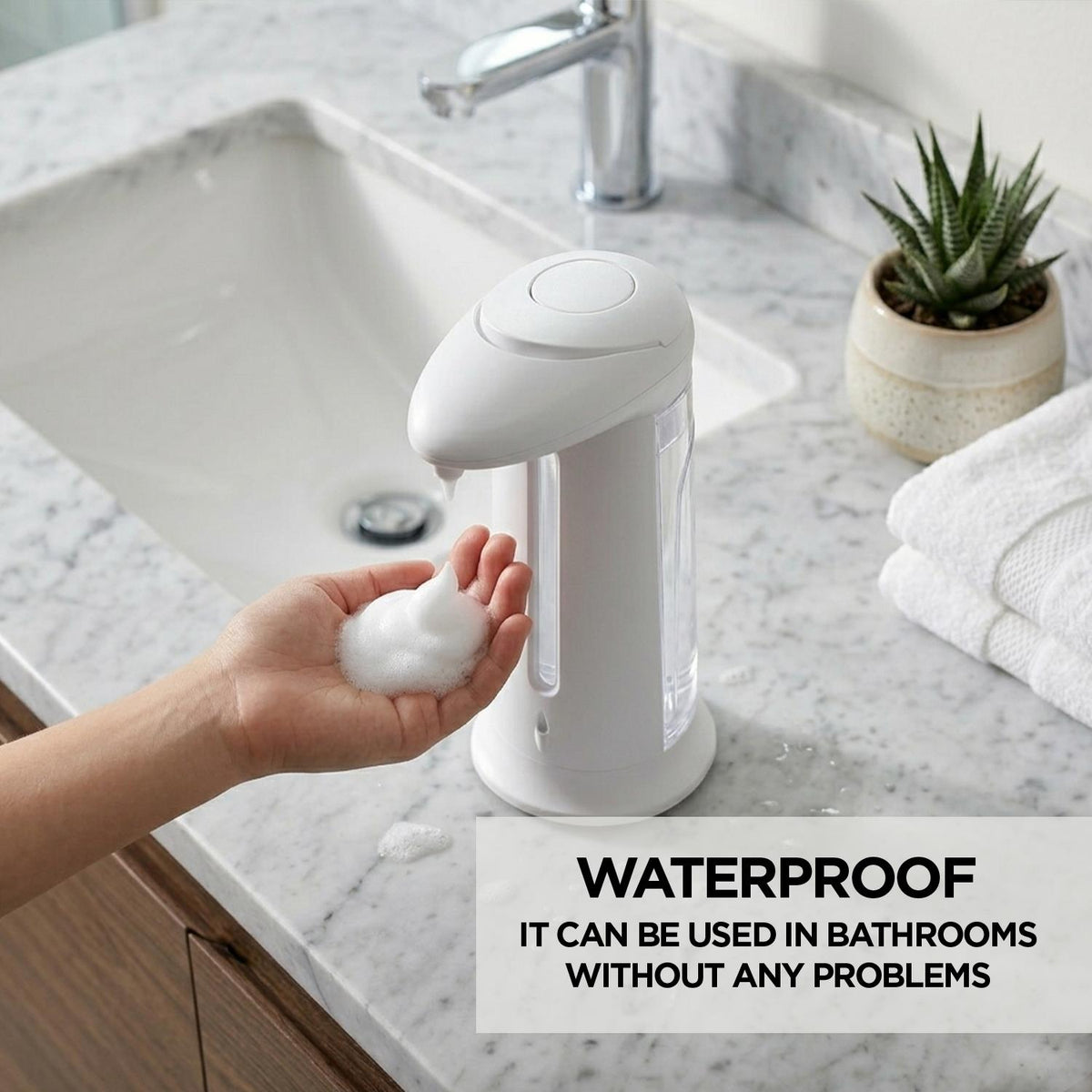 GELCAVE Automatic Foaming Soap Dispenser Freestanding, Motion Sensor ...