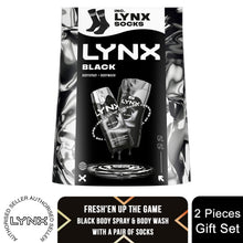Load image into Gallery viewer, Lynx Black Duo Gift Set - Body Spray &amp; Bodywash Daily Freshness Grooming Kit