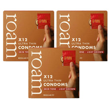Load image into Gallery viewer, Roam Light Brown Regular Fit Condom for Safer Sex &amp; Contraception, 36 Pack