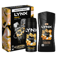 Load image into Gallery viewer, Lynx Gold Duo Gift Set , Body Wash and Deodorant with Oud and Vanilla Scent