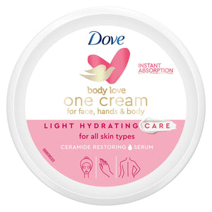 Dove Light Hydrating Care One Cream for Face,Hands & Body for All Skin 250ml,3pk