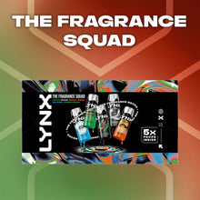 Load image into Gallery viewer, Lynx Fragrance Squad Gift Set 5 Body Sprays Long-Lasting, Fresh, Daily Scent Kit