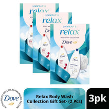 Load image into Gallery viewer, DOVE Relax Body Wash Collection Gift Set 2 piece, Choose your pack 1,2,3 or 4